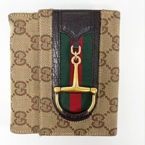 Gucci Logo Horsebit Unisex Wallet